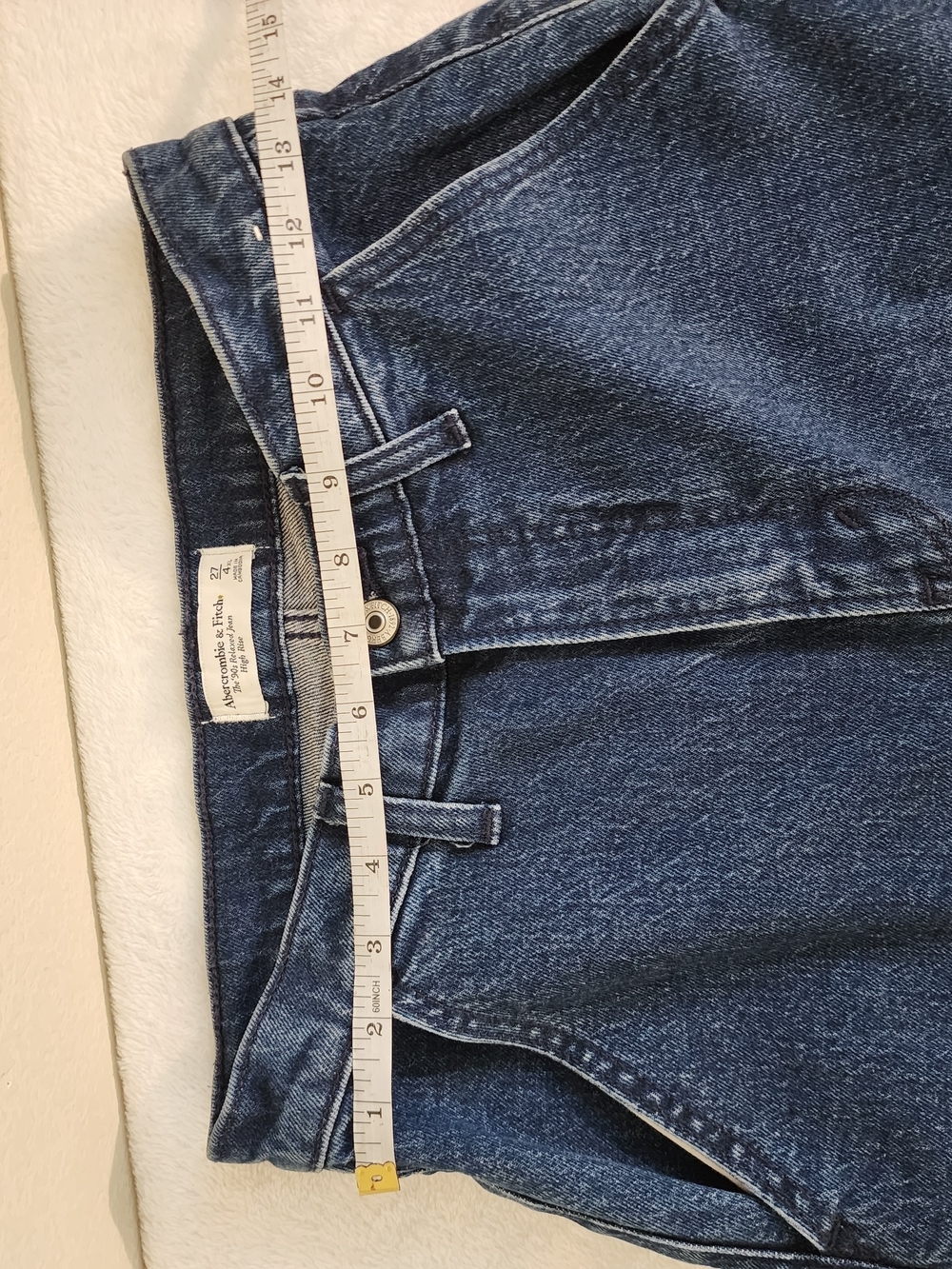 Abercrombie 90s Relaxed High Rise 27 Trouser Jeans NWOT - Picture 8 of 11